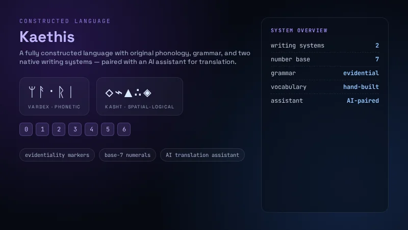 Kaethis Language + AI Assistant